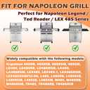 Grease Tray Replacement for Napoleon Legend LEX 485 485RSIB Series Grill Replacement Parts, Grill BBQ Drip Pan Tray for Napoleon N010-0501-M01 N010-0501-M05 Grill Grease Catcher Accessories
