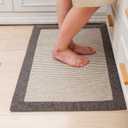 LUFEIJIASHI Large Kitchen Rugs and mats Non Slip Washable Kitchen Runner Rug Absorbent Farmhouse Style Kitchen Floor mats for in Front of Sink (20"X70")