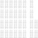 Interlocking Christmas Tree Fence Panels Set PVC Lightweight for Xmas Tree Decoration Traditional Sturdy Decorative Border, 30 Pieces