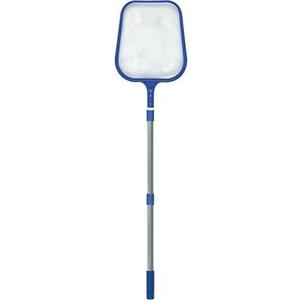 3 x FibroPool Leaf Skimmer Net with 3 Foot Telescoping Pole  Adjustable 18" to 48" Aluminum Handle, Durable Fibromesh for Pools, Hot Tubs, and Small Ponds, 18" x 12" Leaf Rake