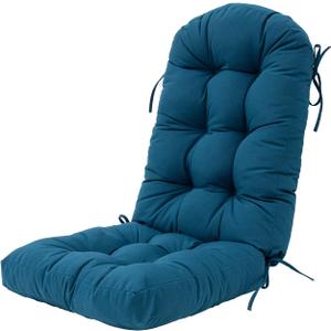 Outdoor Rocking Chair Cushion for Adirondack Chair, High Back Patio Outdoor Seat Chair Cushion 49x19in,Peacock Blue, 1piece/1pack