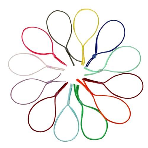 Hadnves Stretchy Puppy Collars for Litter Assorted Adjustable Puppy ID Bands Multi Coloured Whelping Collars Pet Identification Bands for Newborn Puppies and Kittens 15 Random Colors