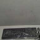 SABLUTE Large Print Backlit Keyboard, Wired USB Lighted Computer Keyboards with 7-Color & 4 Modes Backlit, Oversize Letters Keys Easy to See and Type, Keyboard Compatible for PC, Laptop (Black)