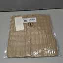 EVALESS Womens Button Down Shirts Cute Short Puff Sleeve V Neck Tops Spring Summer Blouses for Women Dressy Casual (L)