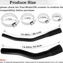 52100132AB Fuel Filler Vent Hose Kit, with Clamps, Fuel Diller Hose Accessories, Fit for 1997-2001 Jeep Cherokee XJ, Replace 52100131AD