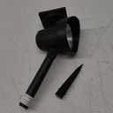 Outdoor Expressions Black 15 Lumens Plastic Floodlight Solar Path Light 
