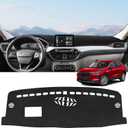 ZZEQYG Dash Cover for Ford Escape 2020 2021 2022 2023 2024 2025 Accessories Flannel Dashboard Cover Dash Mat Center Console Cover Sunshield Protector Pad (with HUD)