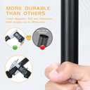 Curtain Rods for windows,1" Diameter Curtain Rod, 32-240" Standard Decorative Window Curtain Rod Set with Brackets for bathroom Kitchen Bedroom Window, Black