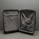 Carry on Luggage 22x14x9 Airline Approved, LTB PC Hard Shell Suitcase with Front Pocket, Expandable Luggage with USB Port (FX-Lite, Black, 20 Inch, 37L-42L) (Charcoal Metallic)