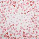 Valentines Day Dish Drying Mat for Kitchen Counter 24x18 Inch Love Drying Mat with Absorbent Reversible Microfiber Pink Heart Dish Drainer Mats Rack Pad for Coffee Countertop Protector