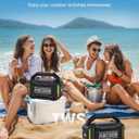 ANCOON Speakers Bluetooth Wireless: 80W(Peak) Loud Speaker with Bass, 20H Playtime, IPX6 Waterproof, Large Jobsite Speakers for Work, Outdoor, Workshop, Garage, Portable Speaker with TWS (Black)