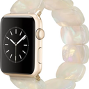Heesch Tortoise Stretchy Watch Band Compatible with Apple Watch Serise Ultra/SE/8/7/6/5/4/3/2/1, Resin Cute Watch Strap Wristband for iWatch Bracelet for Women Men Girls, 41mm, 49mm, Oval Version