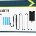 Lenink Adjustable AC Power Supply Adapter for AAA Batteries, 3V to 6V, Battery Replacement Adapter (Black)