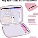 9-11 Inch Tablet Sleeve Pouch, Padded Case Bag for iPad Pro 11-in (M4), iPad 10.9 (10th Gen), iPad Air 11-in (M2), Galaxy Tab S9/S8, Slim Portable Protective Cover with Front Pocket (Pink)