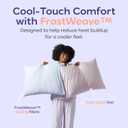 Mellow Cooling Pillowcases (2-Pack) FrostWeave Cool-Touch Standard Pillowcase | Breathable Wrinkle-Free Fabric for Hair & Skin, Hypoallergenic, Odor-Resistant, Machine Washable (White, Standard)