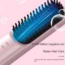 mini Hair Straightener, 2026 Cordless Hair Straightener Brush,Portable Straightener Brushs for Travel, with LCD Temperature DisplayFast Heating Cordless Mini Hair Brushs Styling Tools (New Black)