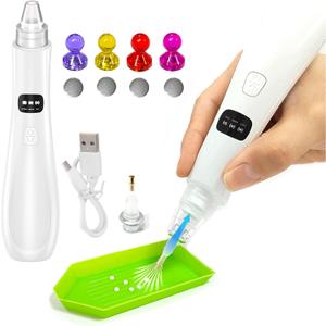 Reofrey Electric Diamond Painting Pens with Vacuum Pump - 3 Adjustable Suction Mode & Rechargeable - 4pcs Diamond Art Locator Accessories & 2 Replacement Tips - Faster DIY Art Pickup Tool Kit