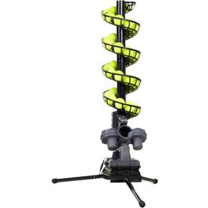 Furlihong 3807BH Tennis Ball Machine with Triangular Base, Adjustable Speeds, Oscillating Left&Right, Up&Down Swing Launch Port, for All Levels Training