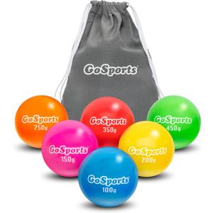 GoSports Plyometric Weighted Balls for Baseball & Softball Training 6 Pack - Choose Pro or Elite Set