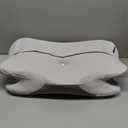 Cervical Neck Pillow for Pain Relief - Ergonomic Side Sleeper Pillow for Neck Support, Cooling Memory Foam Pillows for Sleeping, Contour Pillow Orthopedic Bed Pillow for Back Stomach Sleepers (White & Grey)