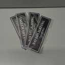 4 x No Soliciting Sign for House Front Door, No Silication Solicitation Solicitors for Home and Business, Strong Adhesive Tapes,8.0 2.3 Inch for Front Door, Window, Walls and Mailbox