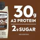 Pioneer Pastures - High Protein A2 Milkshakes - Chocolate - A2 Nutritional Milk, 30g Protein, 2g Sugar, No Artificial Sweeteners, No Seed Oils - All-Natural, Breakfast Shake, Meal Replacement, Workout - 11oz, 12 Pack