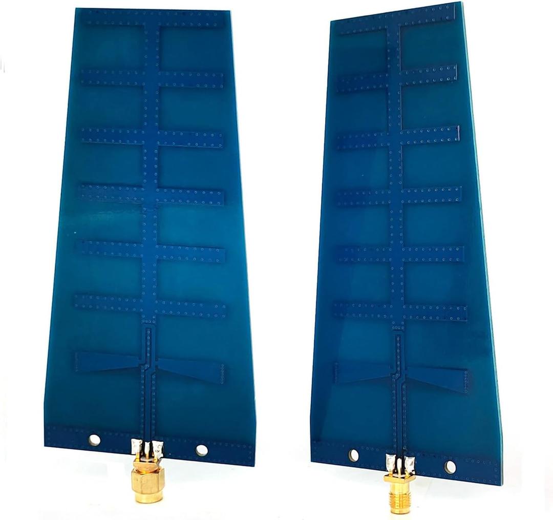 12dBi 2.4GHz 5.8GHz Dual-Band WiFi Directional PCB Yagi Antenna Wireless Network Card FPV Drone Remote Control to Enhance The Signal and Distance RP SMA Male