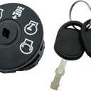 Lawn Mower Ignition Switch 4 Position for Craftsman 532193350 193350 LT1000 LT2000 LT3000 DYS4500 GT5000 Husqvarna YTH24V48 YTH22V46 YTH18542 YTH21k46 Parts with 2 Keys(532193350-7 Terminals)