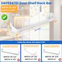 2026 UPGRADED 240534901 x2 & 240534701 x1 Refrigerator Door Shelf Rack Bar Compatible with Frigidaire Kenmore Door Shelf Rack Bar Rail Replaces AP3214631 PS734936 AP3214630 PS734935 EA734935 948954