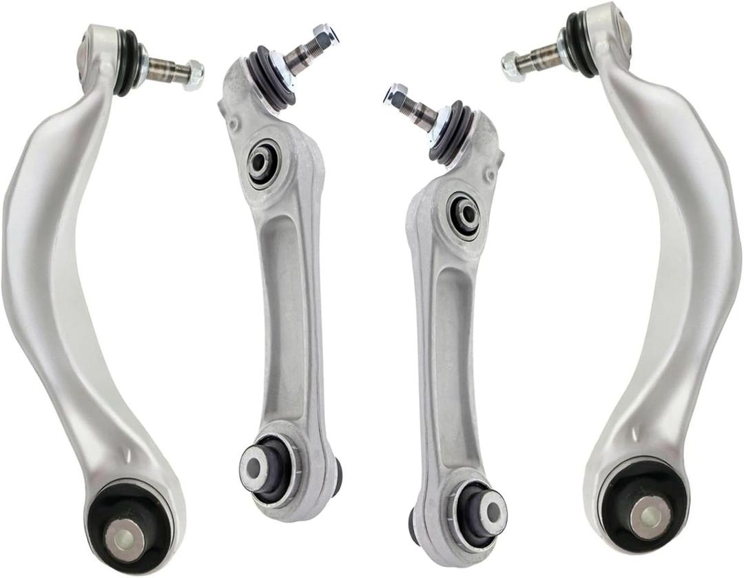 ALADICHE 4pcs Front Lower Control Arm Kit Compatible With BMW 2011-2016 528i, 2011-2016 535i, 2011-2016 550i, 2012-2019 640i, 2012-2019 650i Gran Coupe