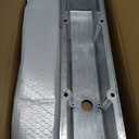 Aluminum Valve Covers Finned Compatible with Small Block Chevy 58-86 Tall 327 350 400 - Polished Silver