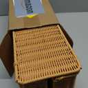 2Pack Large Cable Management Box, Handwoven Imitation Rattan Cord Organizer Wire Hider Box, Desk Cord Management to Hide Cords and Power Strips