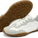 UBFEN Women's Retro Fashion Sneakers All-Day Minimalist Comfortable Walking Tennis Shoes Lightweight Zero Drop Barefoot Style