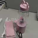 Portable Personal Blender 17 OZ/500 ML Juicer, 175W Personal Size Blender, Ideal for Smoothies, Ice Blending, Juicing, and Food Processing, Compact, Convenient, and Versatile (Pink)