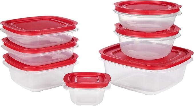 Easy Store 4.55 Cups Clear Food Container And Lid 4 Pk