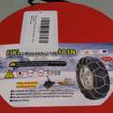 Auto-Fixing Snow Chains, 30s Quick Fit Easy Installation Tire-Chains, Portable Reusable High Carbon Steel Anti Slip Tire Chain for Passenger Car, Pickup Trucks and SUV - Set of 2 (HKN-90)