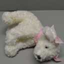 Bearington Sassy White Dog Stuffed Animal - 10" Soft and Cuddly White Puppy Stuffed Animal with Floppy Body - Realistic Fluffy Dog Plush Gift for Kids, Collectors, Baby Showers, and Birthdays