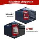 for RAM Tail Lights Cover Trim for RAM 1500 2018-Present Chrome Exterior Accessories 2pcs