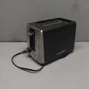 Chefman 2 Slice Toaster, 7 Shade Settings, Removable Crumb Tray, Thick Bread and Bagel Toaster with Defrost and Cancel Buttons  Black (Basic - New)