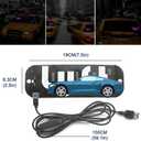 Driver-Specific USB Car LED Light Sign, Windshield Taxi Light Sign with Display, Suitable for Sedans, SUVs, and Cars, Easy Suction Cup Installation, USB Type-A Switch Cable (Pink Light Sign)
