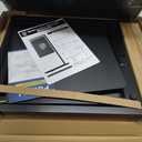 Pubell Chalkboard Signs with Stand, 43" x 18" Black Metal Easel, Double-Sided Hanging Outdoor Chalkboard Sign for Cafe Bar, Bistro, Florist, or Wedding