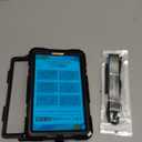 SEYMAC stock Case for Samsung Galaxy Tab A9 8.7'', Full-Body Drop Protection Case with Screen Protector Pencil Holder [360 Rotating Hand Strap] &Stand, Black