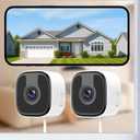 2 Pack 3MP 2K Window Camera2.4Ghz & 5Ghz WiFi Wireless Indoor & Outdoor Cameras for Home Security with Enhanced Color Night Vision,Mounting Sticker,Person & Motion Detection