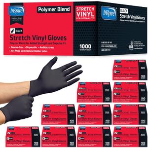 Inspire Black Nitrile Gloves | THE ORIGINAL Quality Black Gloves Disposable Latex Free | 4.5 Gloves Cooking Gloves 1000/L