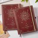 2026-2027 Planner - Academic Planner 2026-2027, 9" x 11", Jul. 2026 - Jun. 2027, Weekly and Monthly Planner 26-27, Leather Cover with Thick Paper, Back Pocket - The Sun (Reddish Brown Sun)