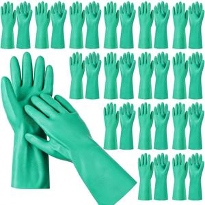 Ysglory 20 Pairs Chemical Resistant Rubber Gloves for Cleaning, X-L