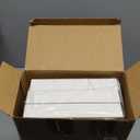 BAYKA White Floating Shelves for Wall  Rustic Wood Wall Shelves with Metal Brackets for Bathroom, Bedroom, Kitchen, or Living Room Decor Organization  Set of 3, Sturdy Storage with 22lb Capacity (15.7inches, C. White - Modern Minimalist Style)