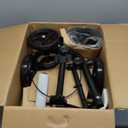 WINLOVE Black Steerable Knee Walker Roller Scooter with Basket Dual Braking System for Angle and Injured Foot Broken Economy Mobility