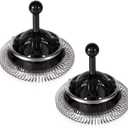 2pcs Milk Frother Parts for Nespresso, Stainless Steel ABS Material Milk Frother Replacement Whisk Accessories Compatible with Nespresso Aeroccino 3 4 Plus
