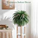 49" Artificial Ferns for Outdoors,2 Boston Fake Ferns with 98 Pronds,Realistic Faux Ferns for Outdoor Planter Large,Indoor,Front Porch Decor Garden Yard Patio